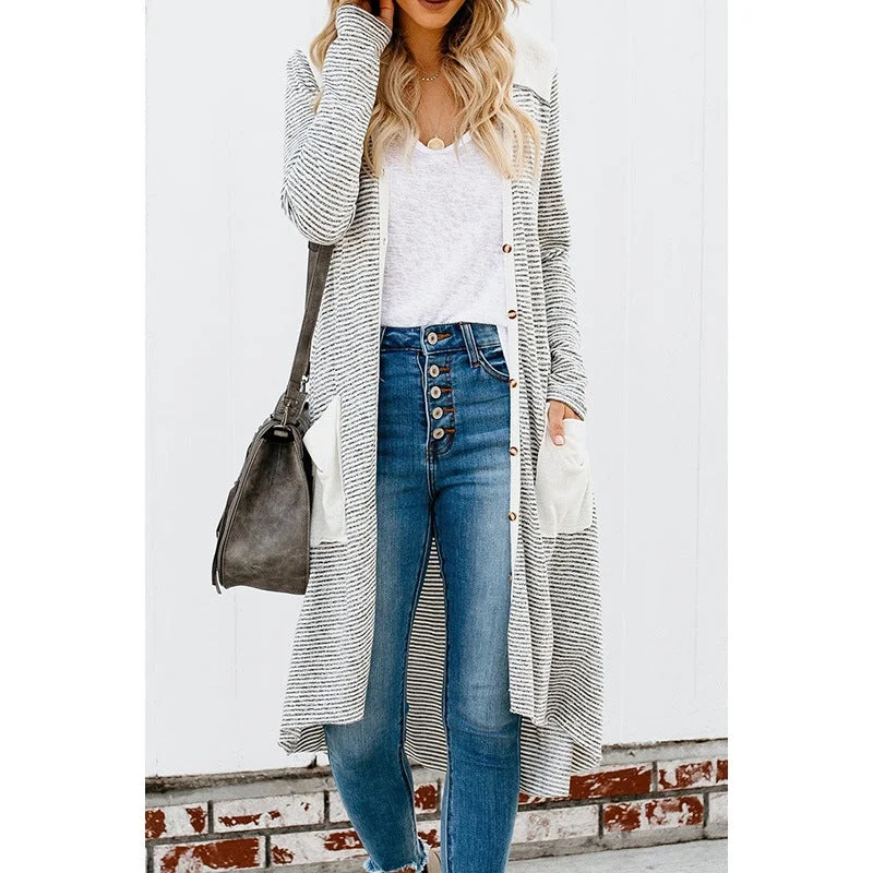 Women's Knitted Sweater Coat, Loose Fit, Spring and Autumn Collection